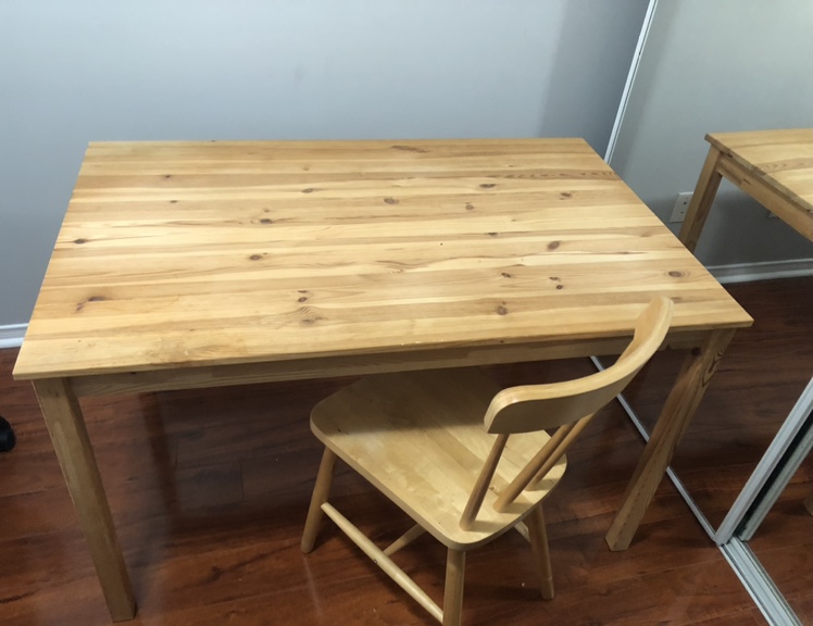 Wooden Table and Chair Set