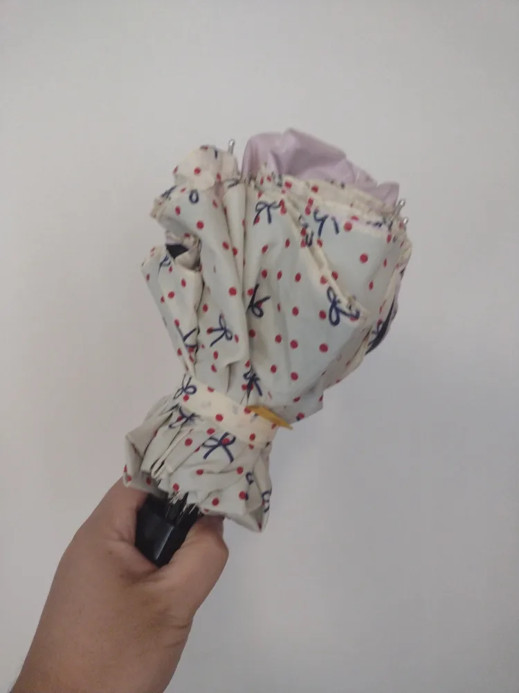 Pink Umbrella with Lace Trim (foldable) image indicator(3)