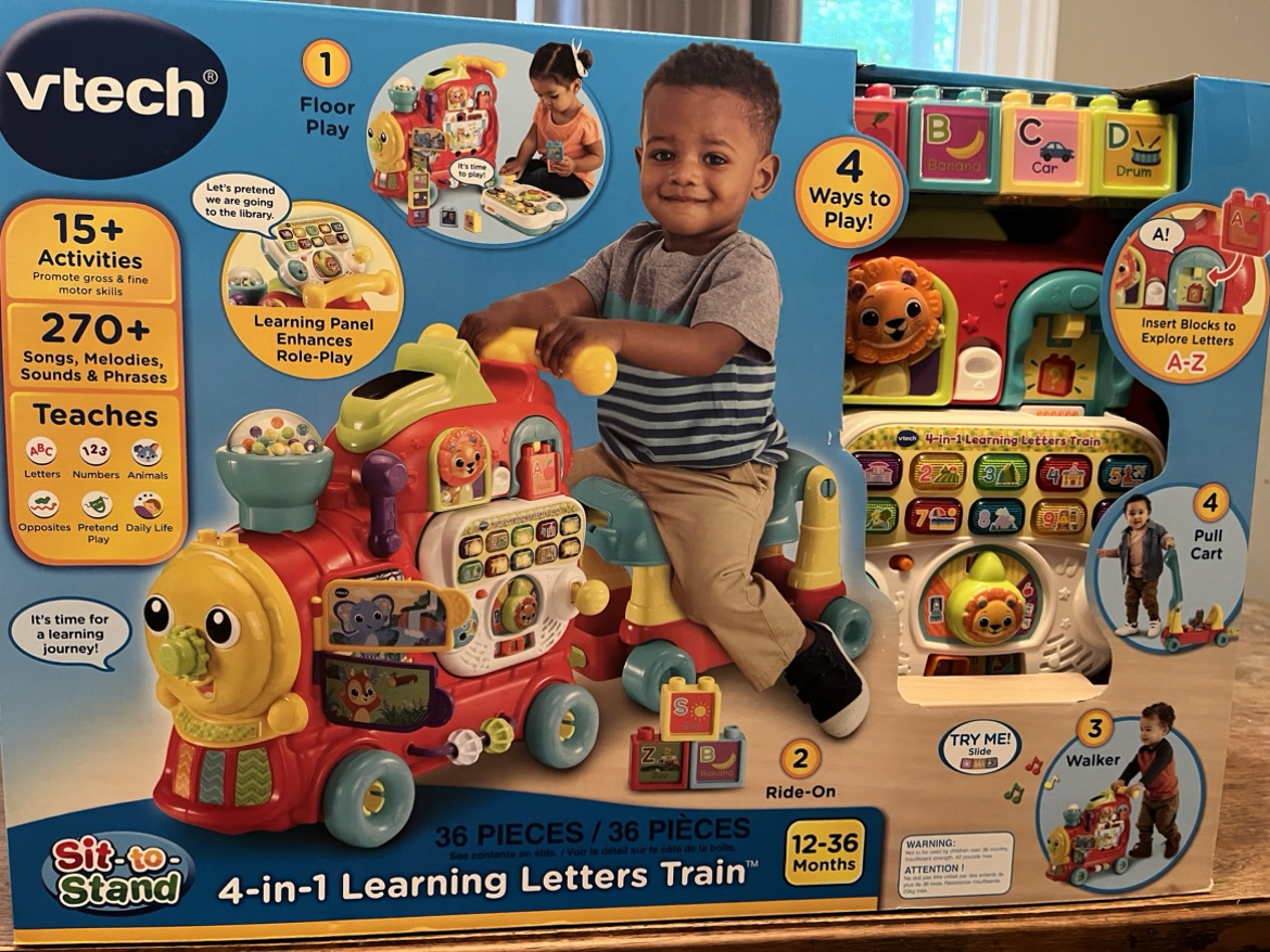 VTech Sit-to-Stand 4-in-1 Learning Letters Train