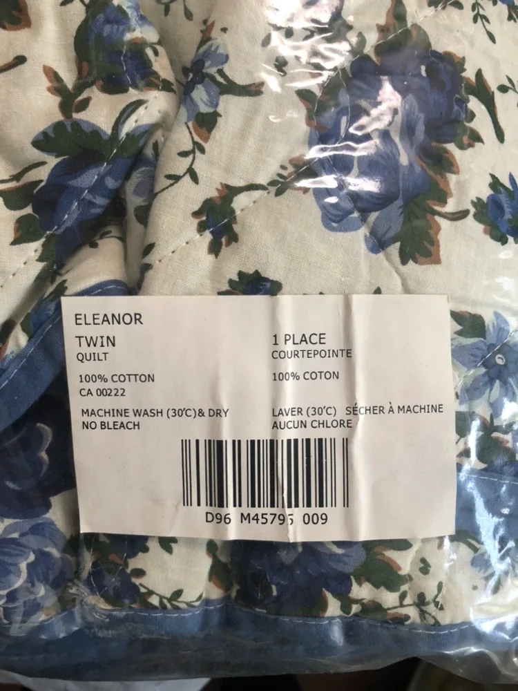 Brand New *** Eleanor Twin Quilt *** 100% cotton image indicator(2)
