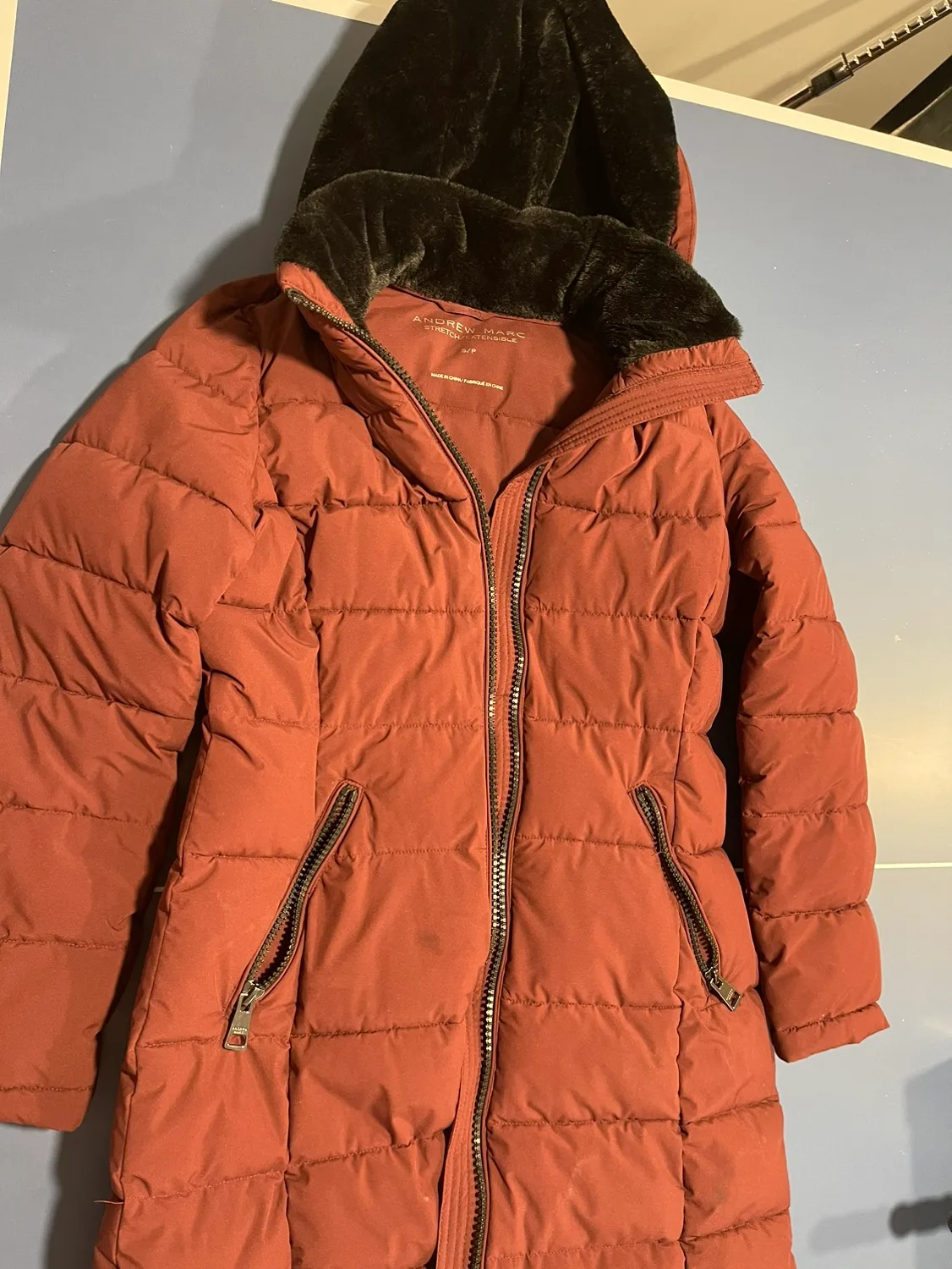 Women's Burgundy Winter Coat thumbnail