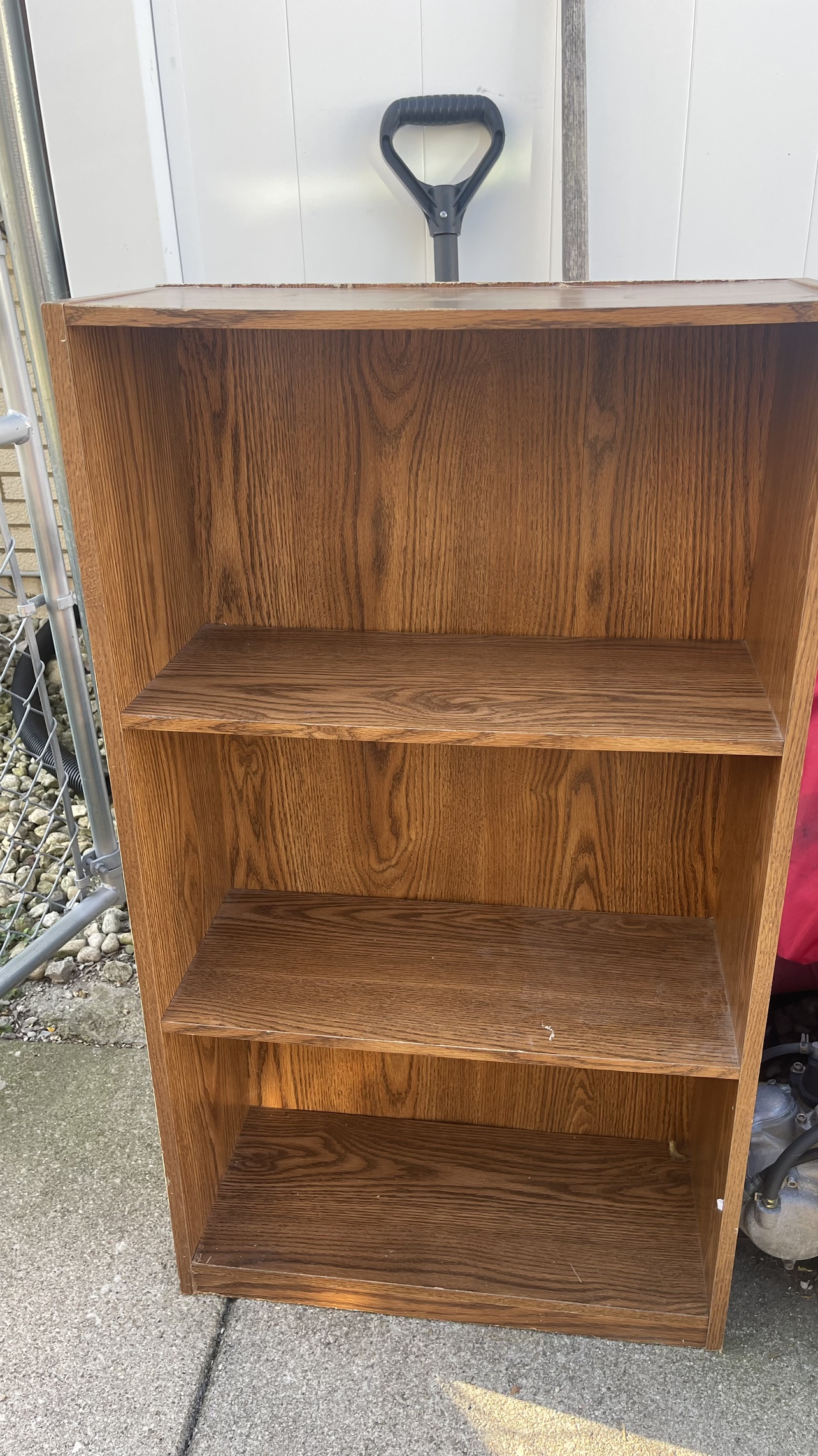 Wooden bookshelf