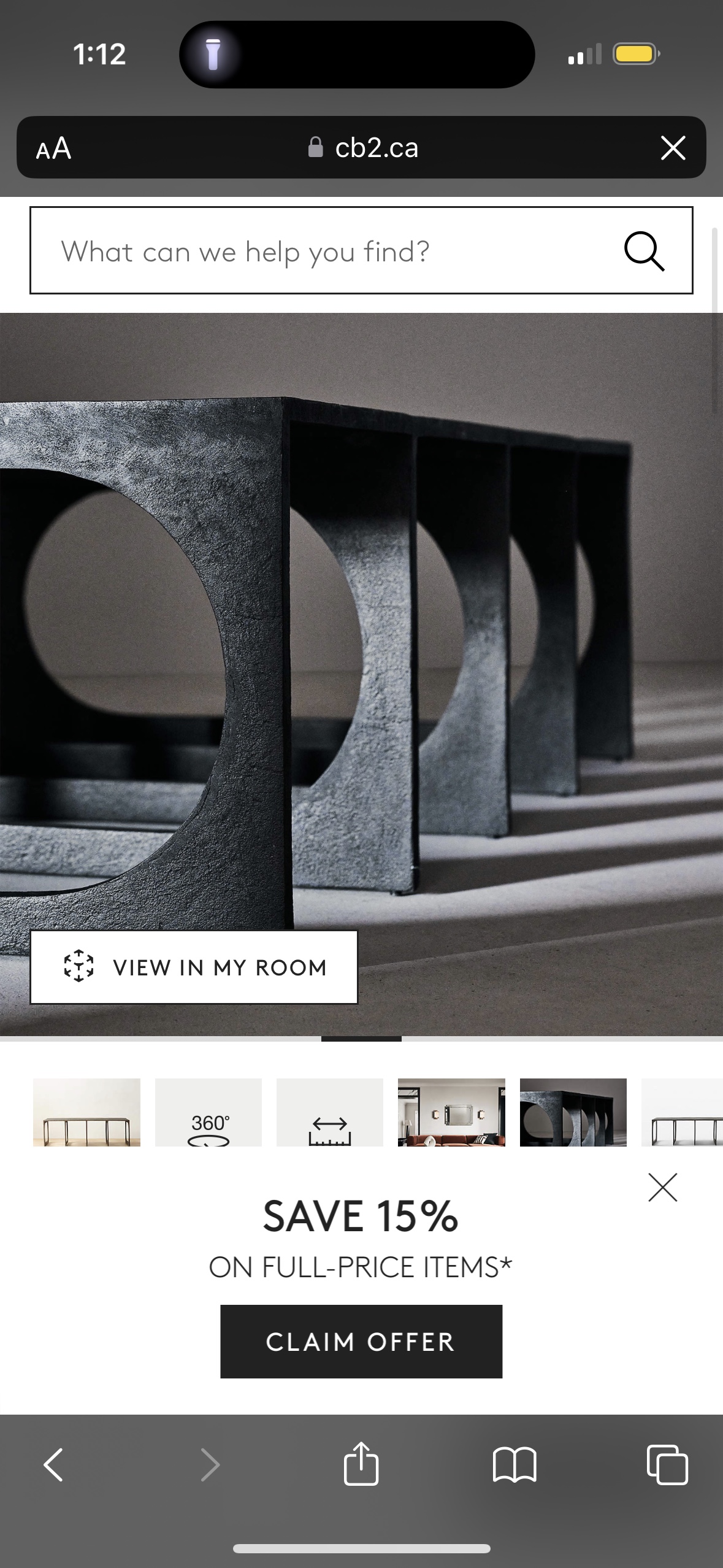 Grado Cast Aluminum Coffee Table - photo 2