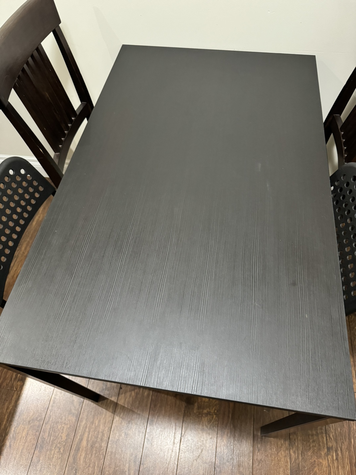 Black Dining Table and Chairs Set
