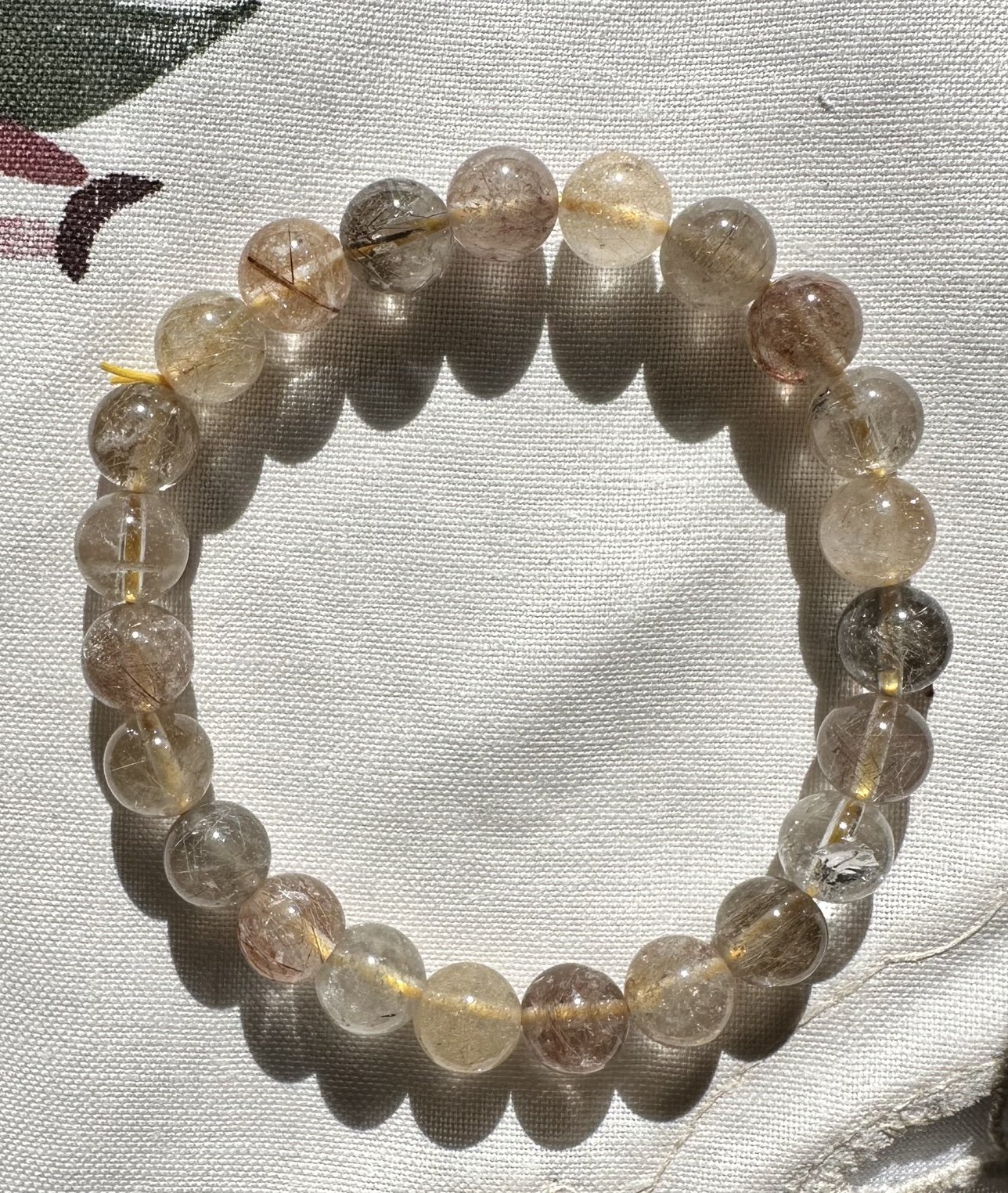 7mm Rutilated Quartz Bracelet