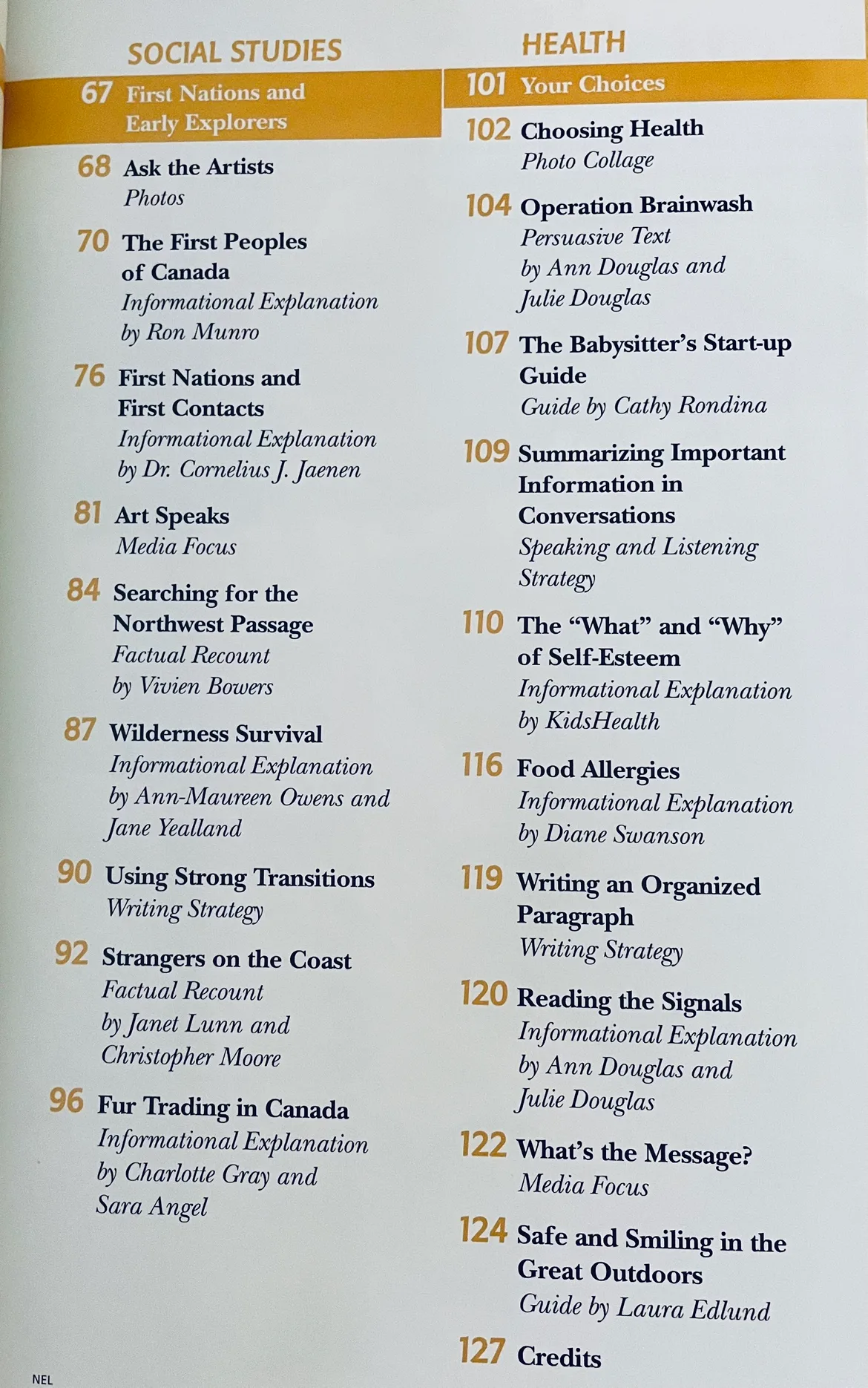 NELSON LITERACY (GR. 6) LITERATURE/SCIENCE/SOCIAL STUDIES image indicator(6)