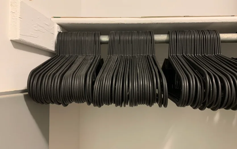 Moving sale - IKEA Black Plastic Hangers - 50 for $5 image indicator(2)