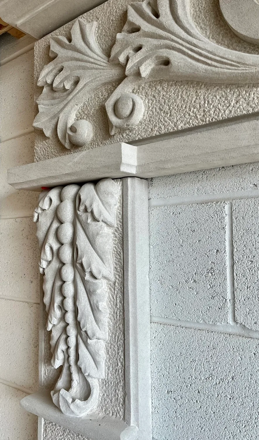 Fireplace Mantel Hand Carved Indiana Limestone image indicator(2)