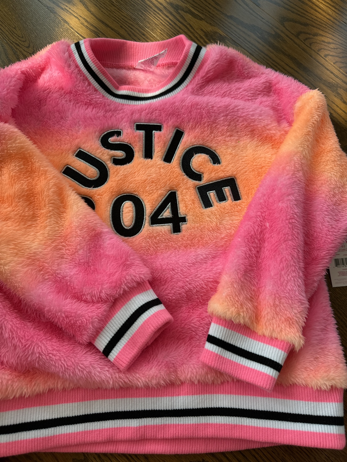 Justice Pink Tie-Dye Sweatshirt
