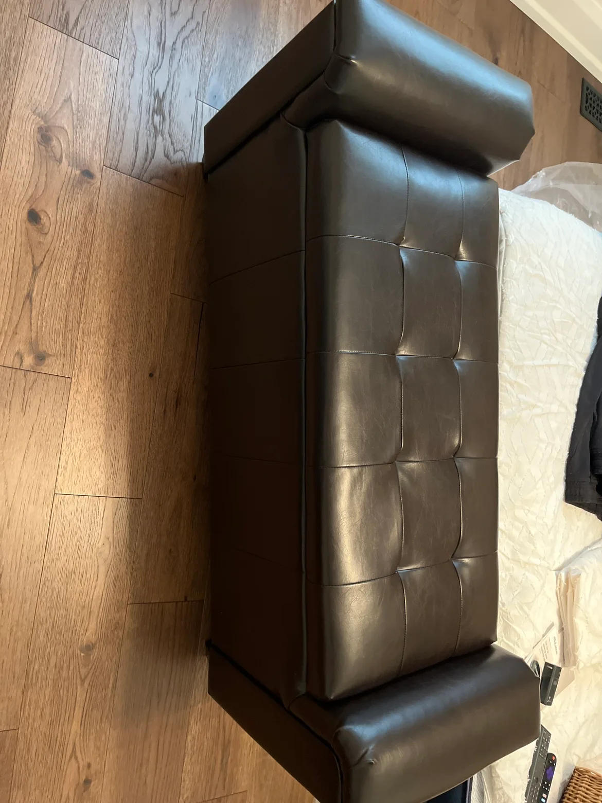 Brown Storage Ottoman thumbnail