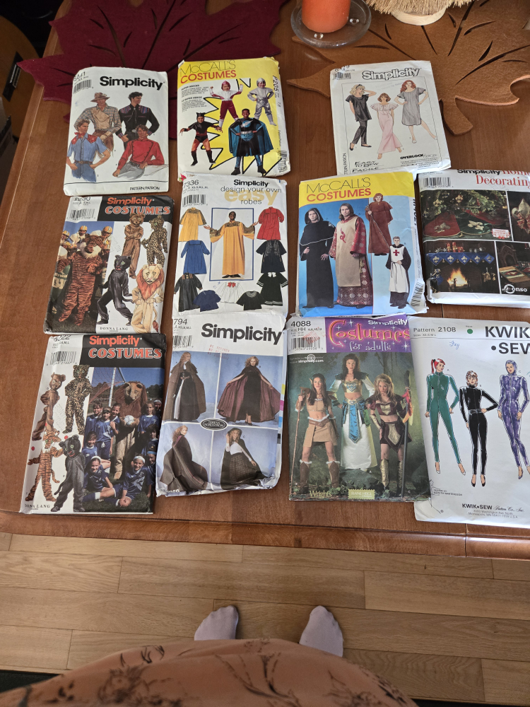 11 patterns- mainly costumes
