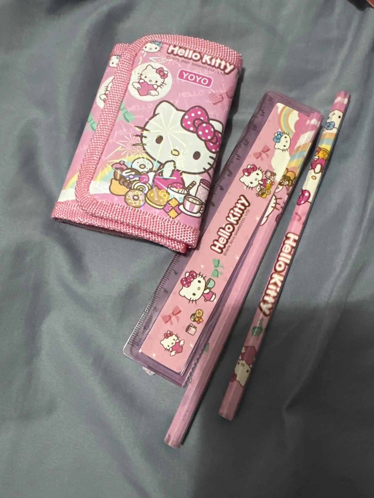 🥕Hello Kitty Wallet, ruler and pencils🥕 thumbnail