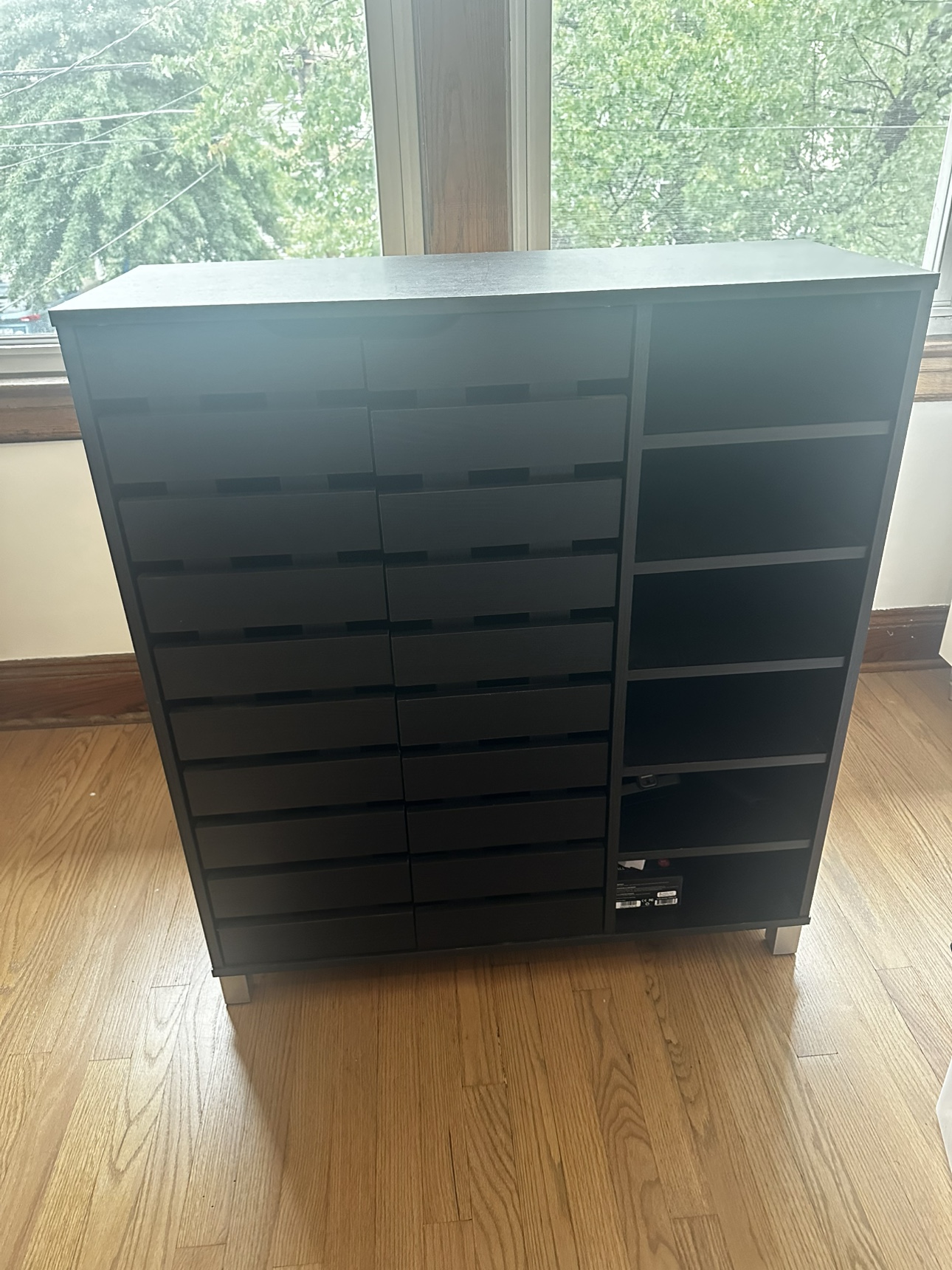2- Door Shoe Cabinet w/ open shelves - photo 2