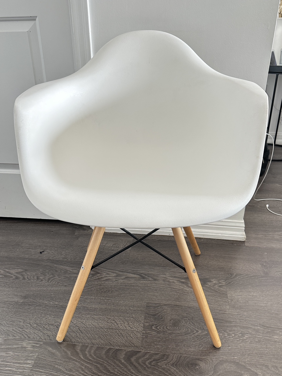 White Eames Replica Armchair