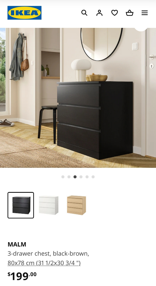 Brand new 3 Drawer Chest