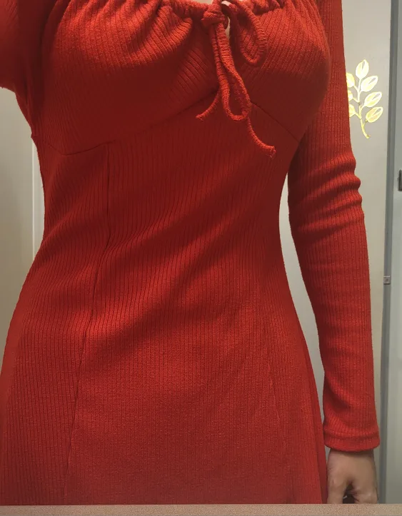 Red Long Sleeve Dress thumbnail
