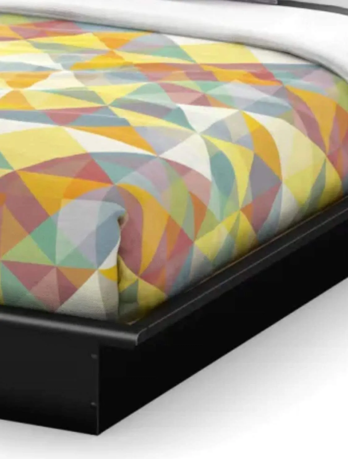 Queen size contemporary bed - new- FREE MATTRESS COVER image indicator(2)