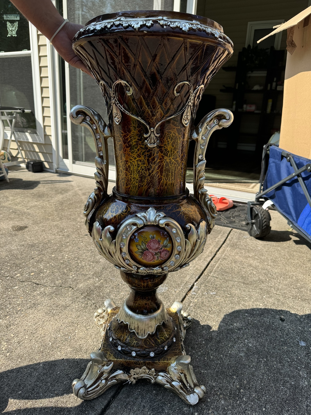 🥕2pcs Ornate Decorative Vase🧡