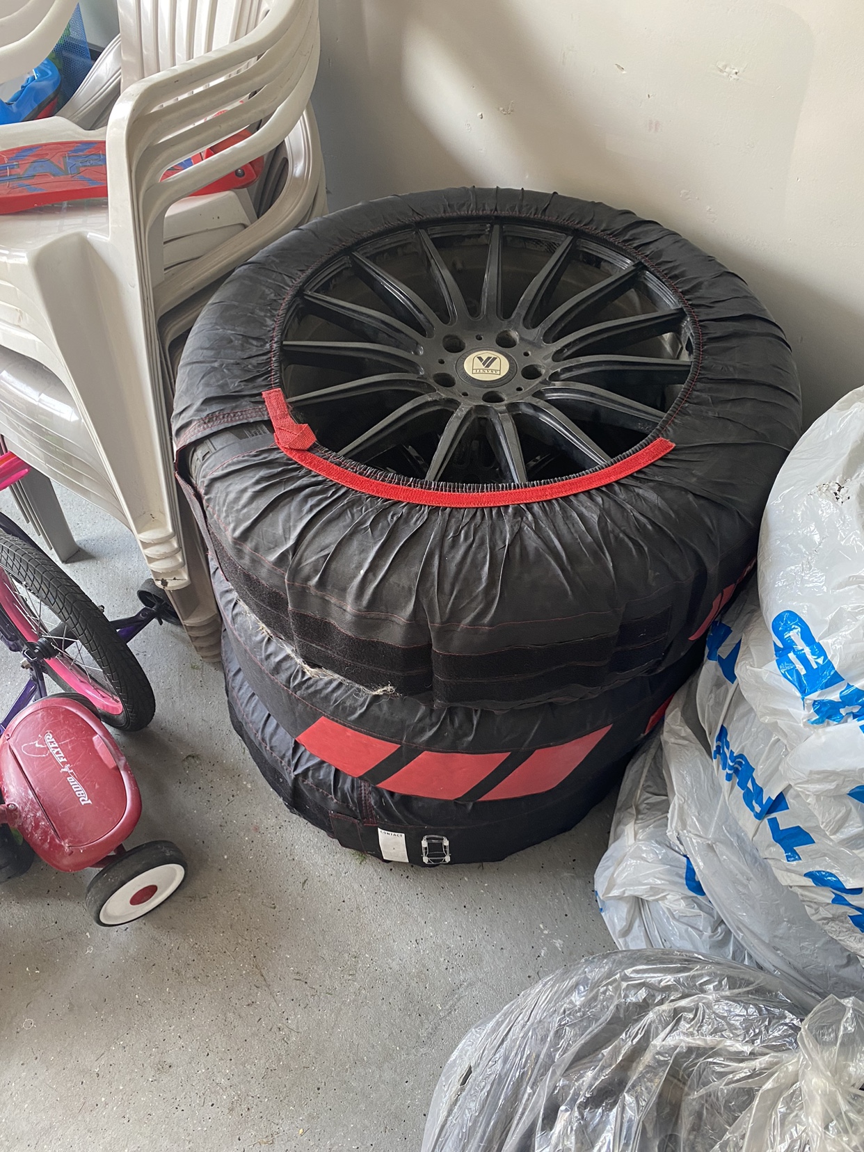 20 Inch Black  Asanti Wheels with Tires - photo 4