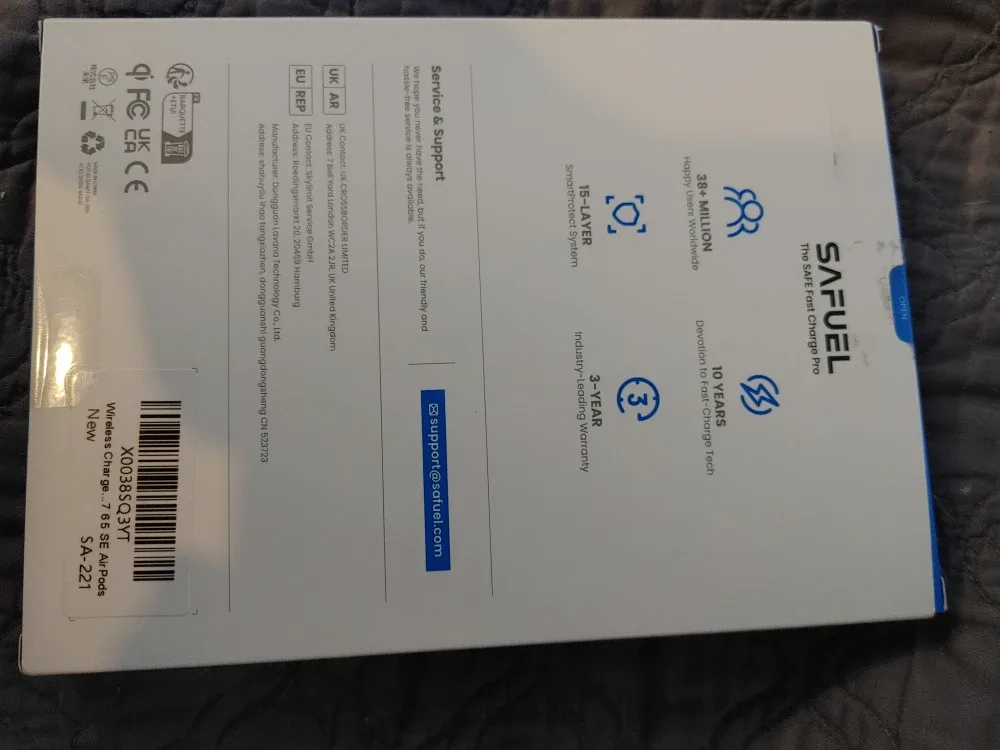 SAFUEL 2 in 1 Wireless Charger image indicator(2)