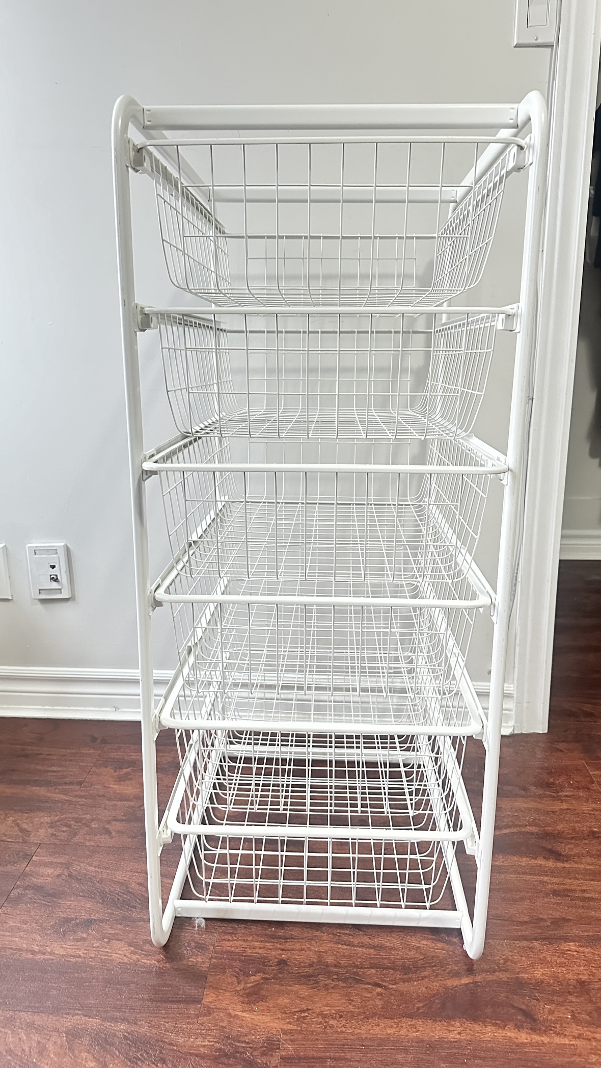 6 Tier Wire Storage Rack (ikea algot) pick up only