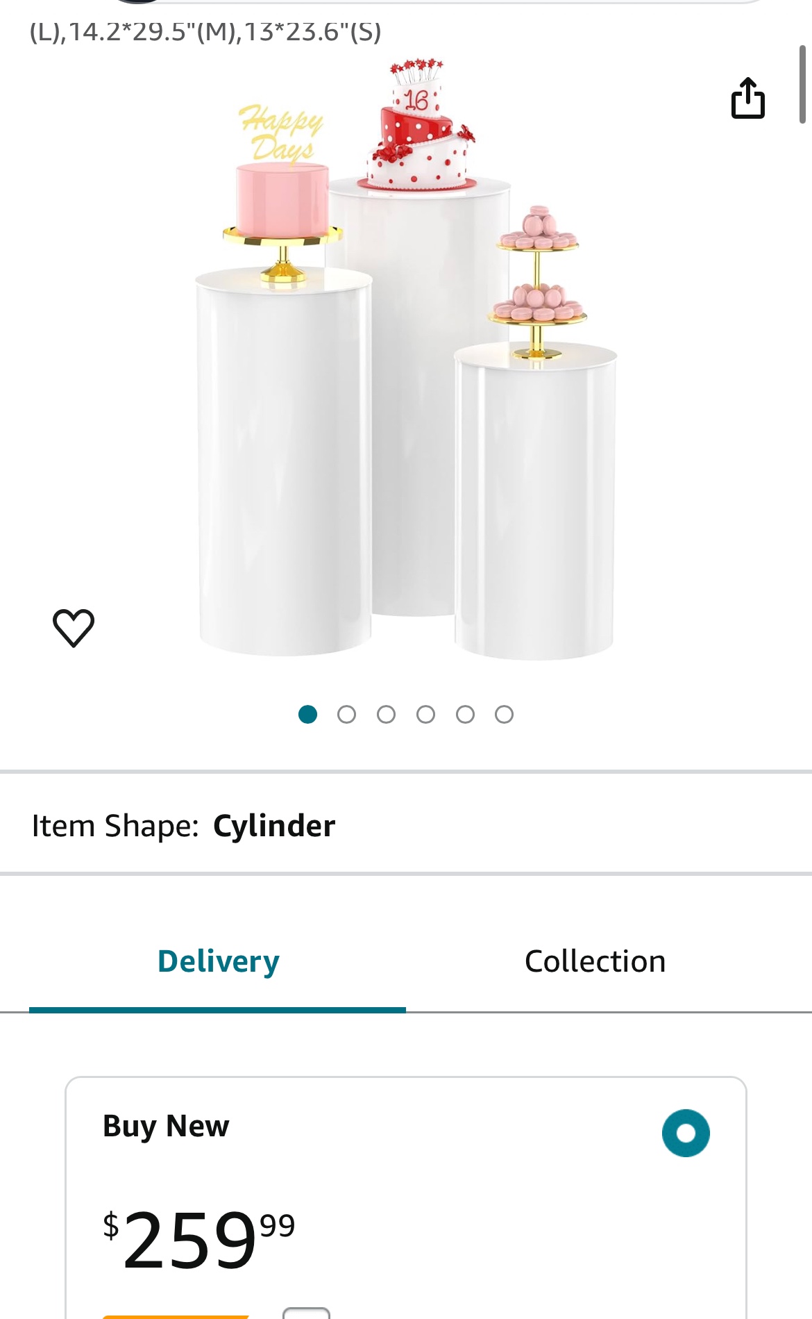 3 Piece Cake Stand - photo 2