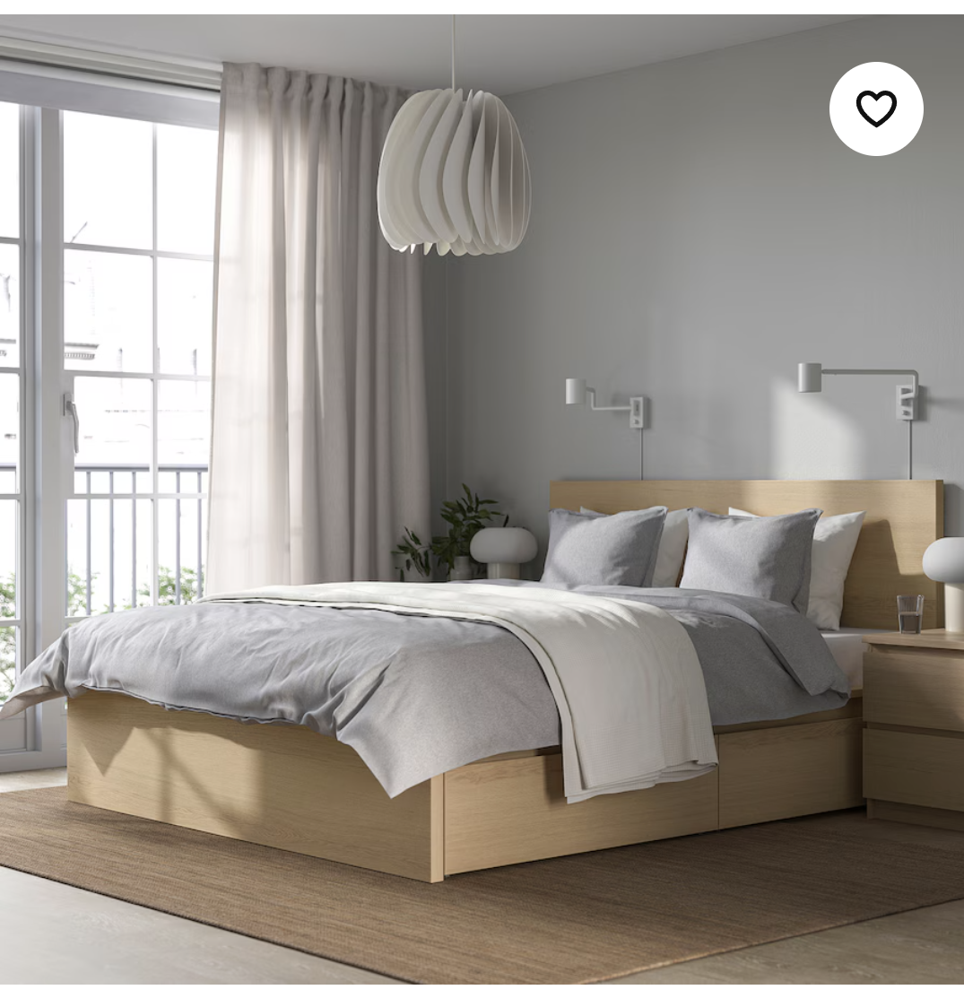 IKEA MALM Bed Frame with 2 Storage Drawers - photo 2
