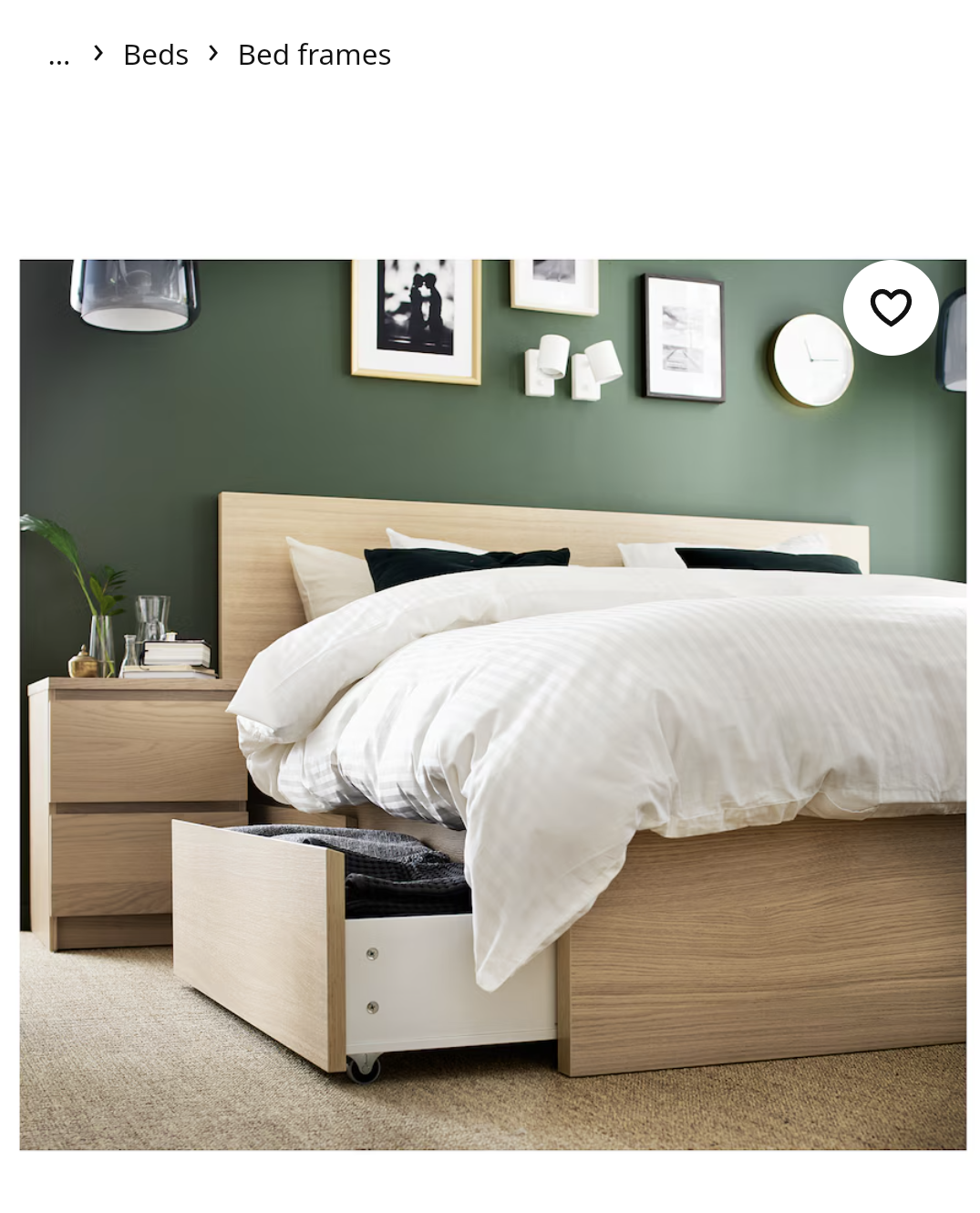 IKEA MALM Bed Frame with 2 Storage Drawers - photo 3