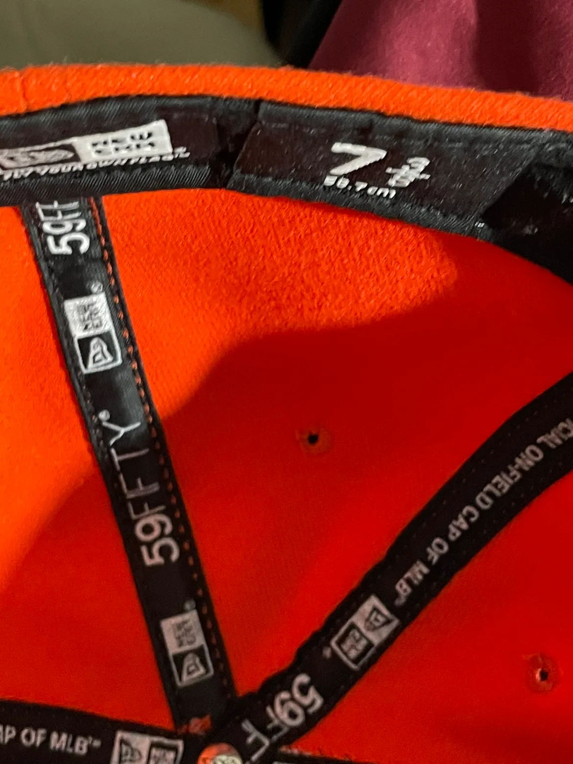 Miami Marlins New Era Orange Hat image indicator(6)