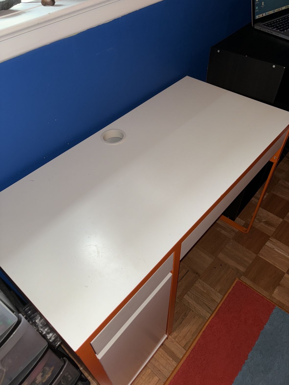 Orange and White Desk - photo 3