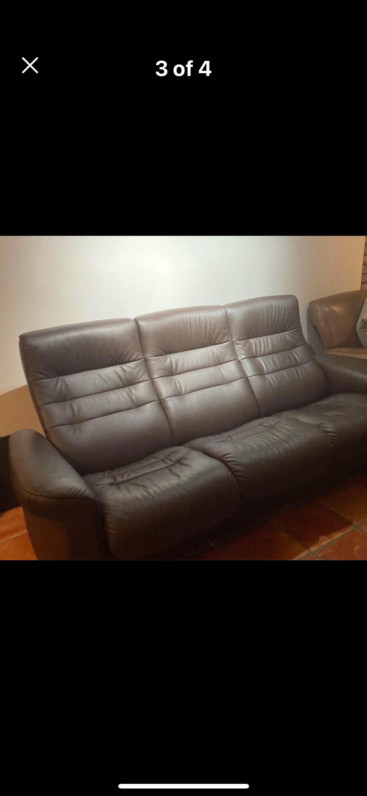 Ekornes Stressless leather couch - photo 3