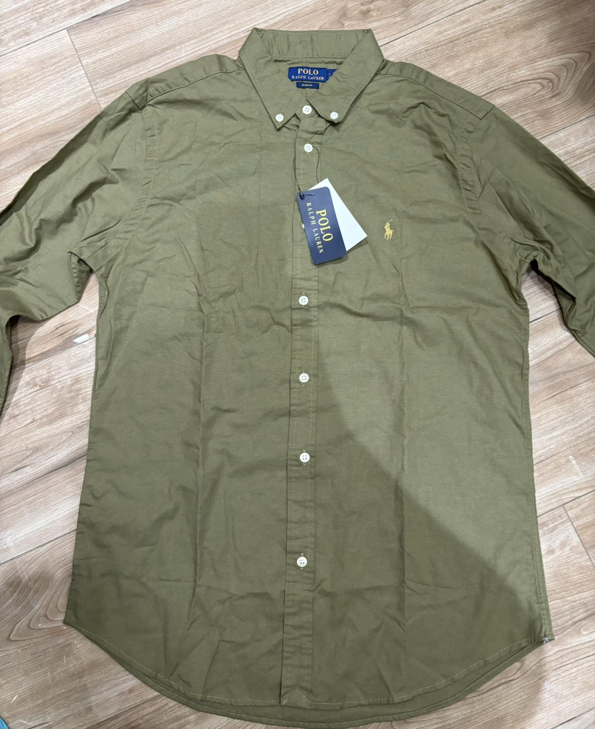 Polo Ralph Lauren Green Long Sleeve Button Down Shirt