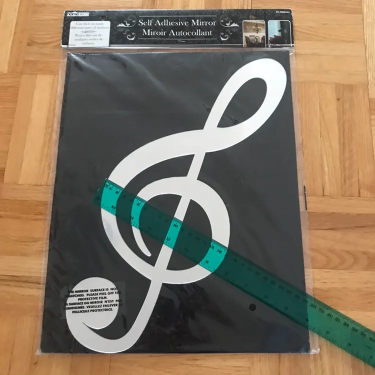 FWP/Trade: Self Adhesive Mirror Treble Clef image indicator(4)