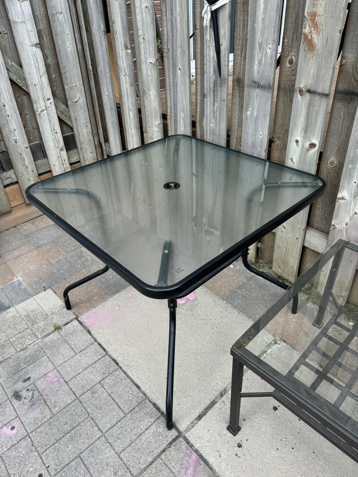 Glass Patio Table