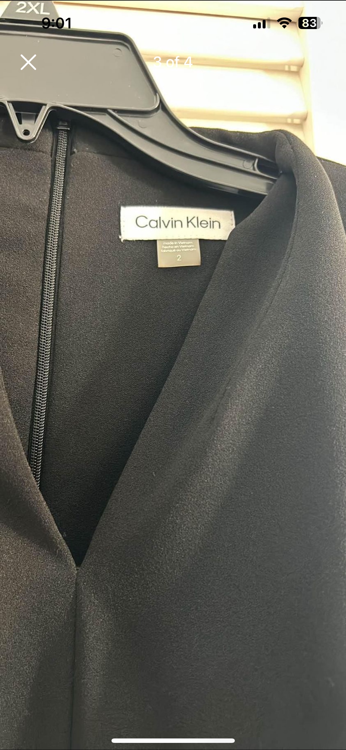 Calvin Klein Black Dress size 2 - photo 3