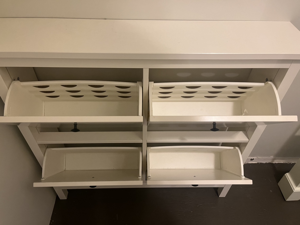 White IKEA Shoe Rack - HEMNES - photo 4