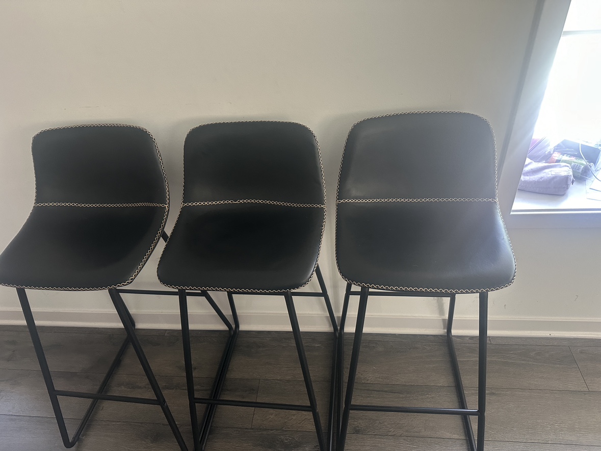Black Counter Height Bar Stools - photo 3