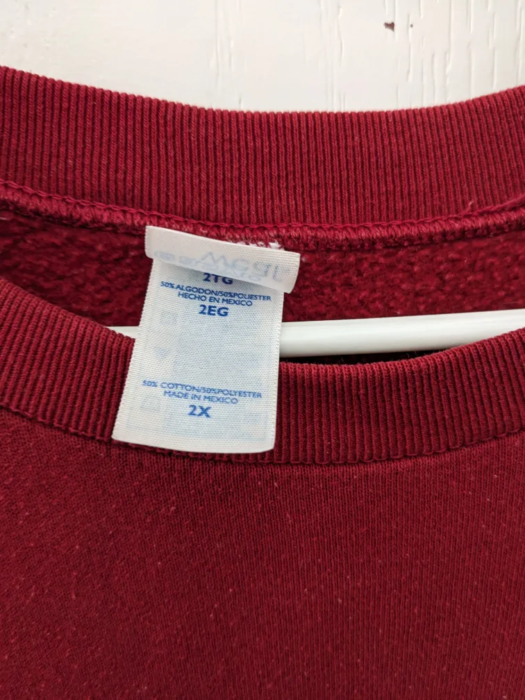 Vintage Red Mickey Mouse California Crewneck Sweatshirt image indicator(3)