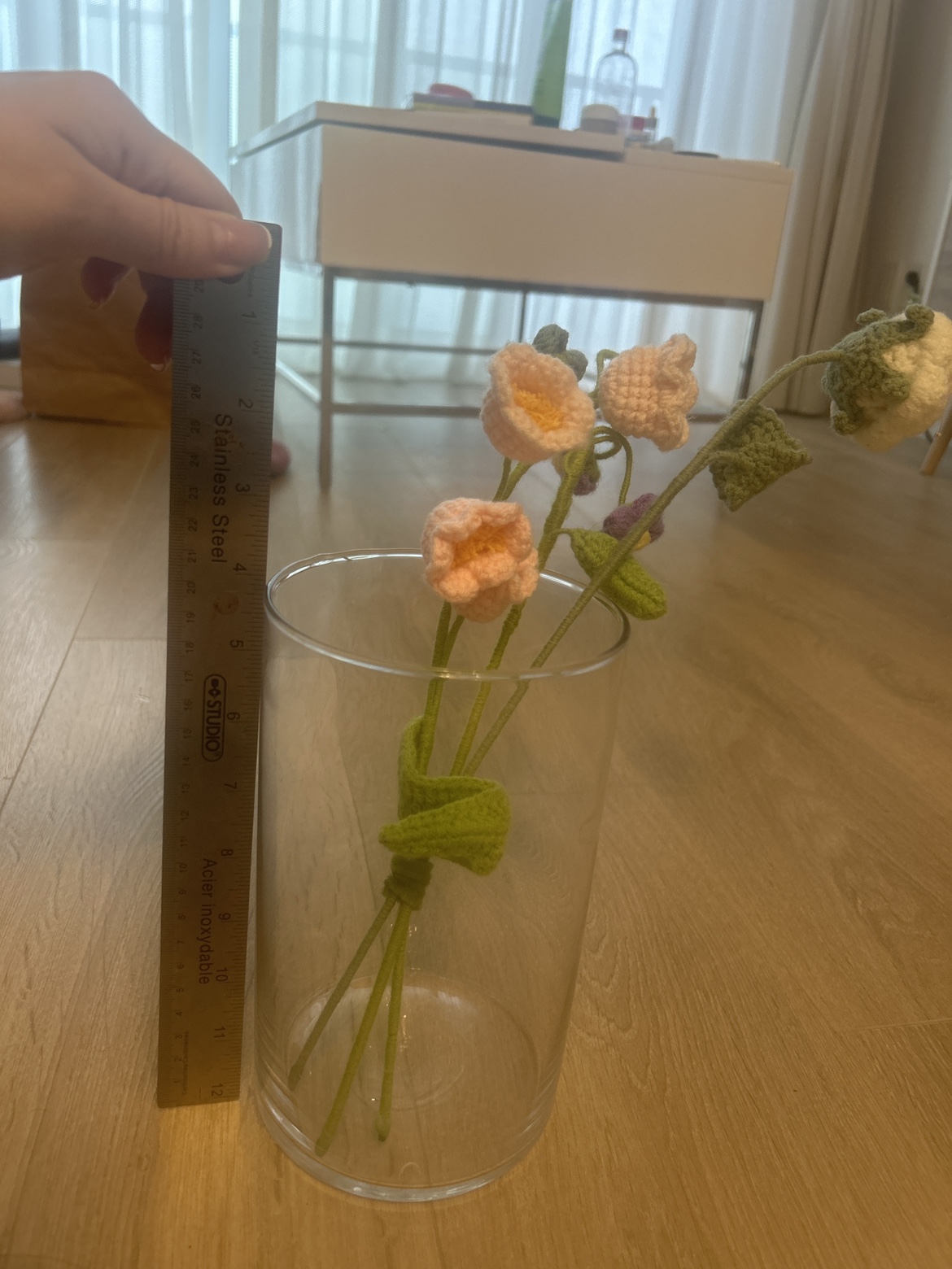 Glass flower vase - photo 2
