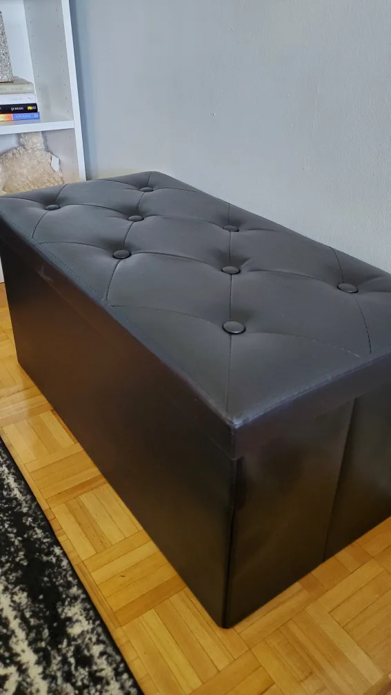 Large Black Ottoman Storage *new thumbnail