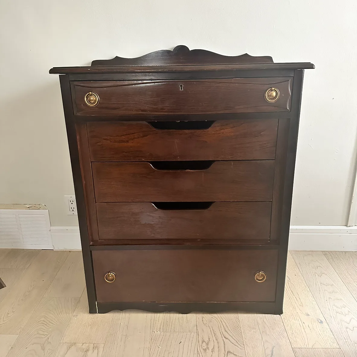 Authentic Antique solid wood Meaford Armoire - dresser image indicator(3)