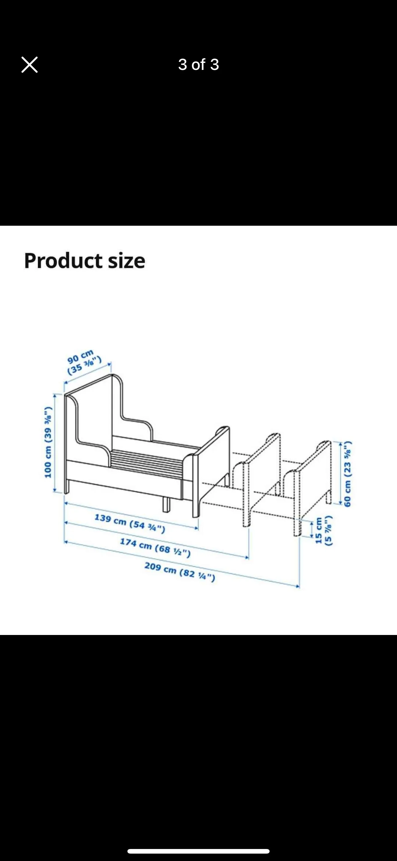 IKEA  Extendable kids bed image indicator(2)