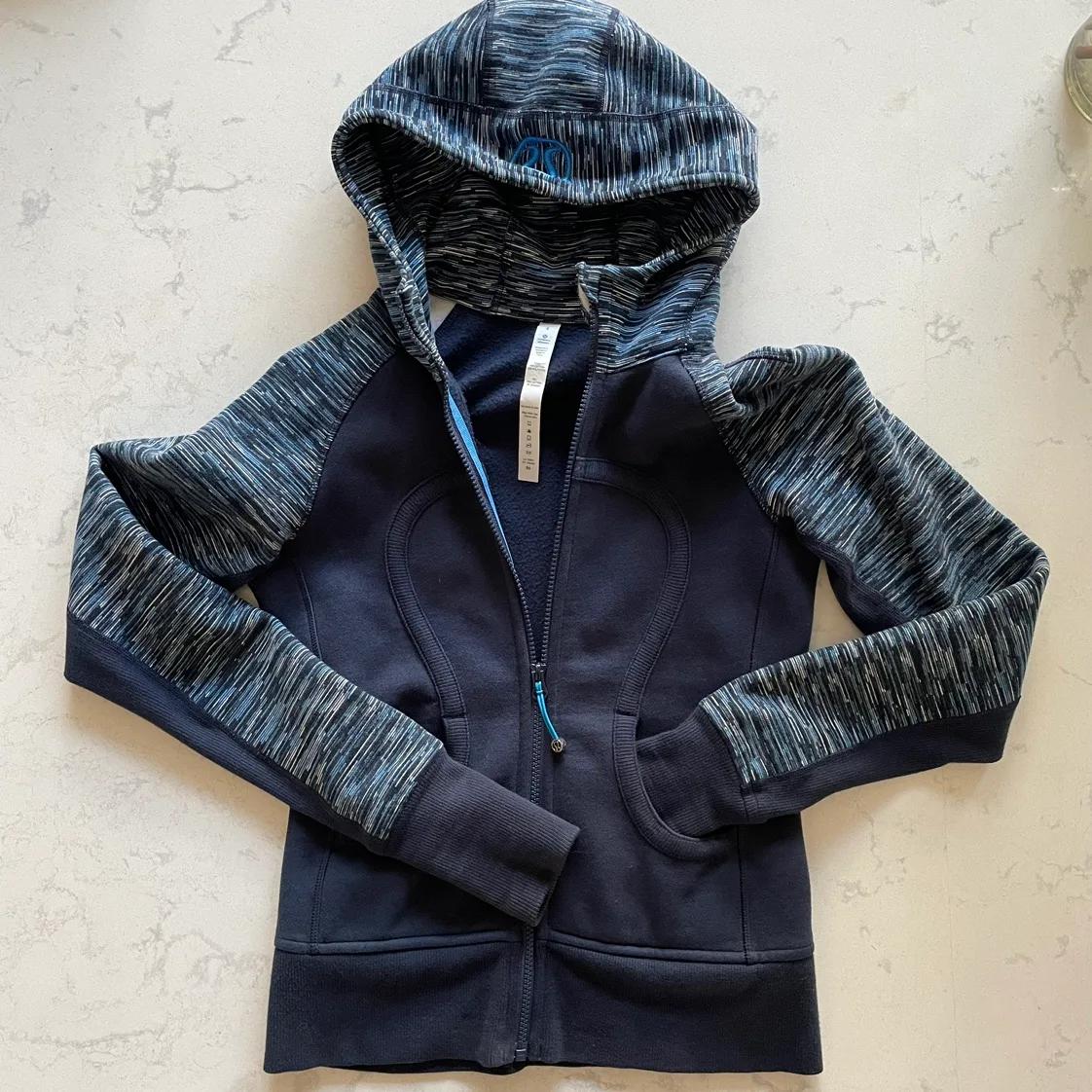 Lululemon Scuba Full Zip Hoodie, size 4, blue thumbnail