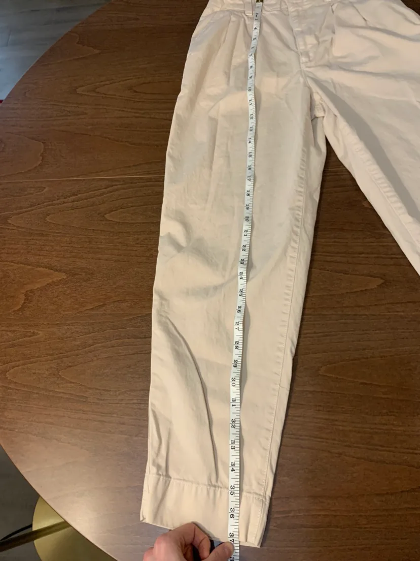 Gap Khaki High Waisted Trousers 0 Petite image indicator(5)