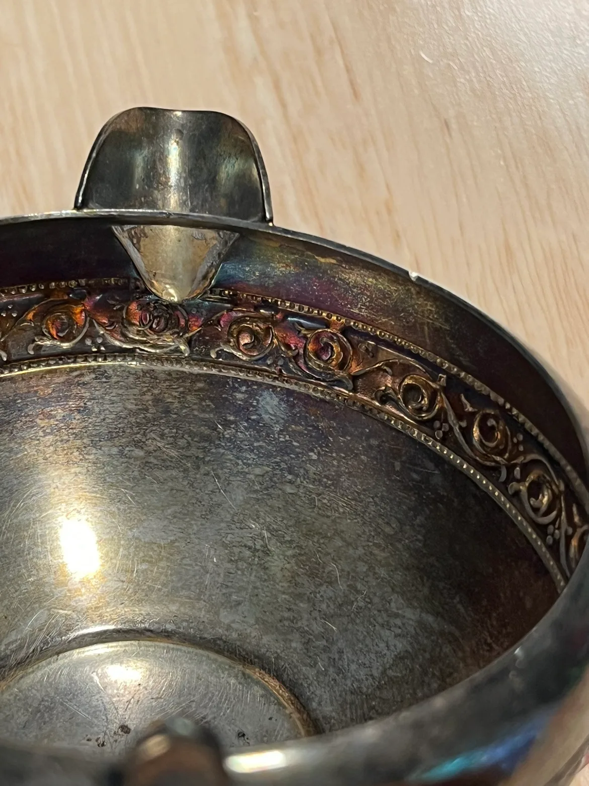 Viking Plate Silver Creamer image indicator(4)