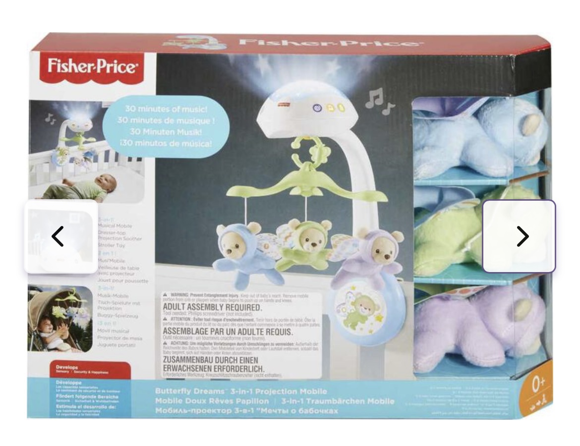 Fisher-Price Butterfly Dreams 3-in-1 Projection Mobile