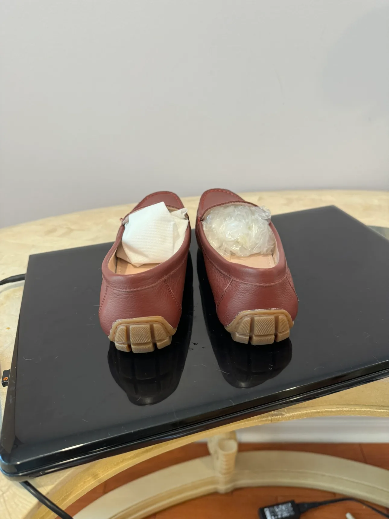 Brand new genuine leather loafers size 7 image indicator(3)