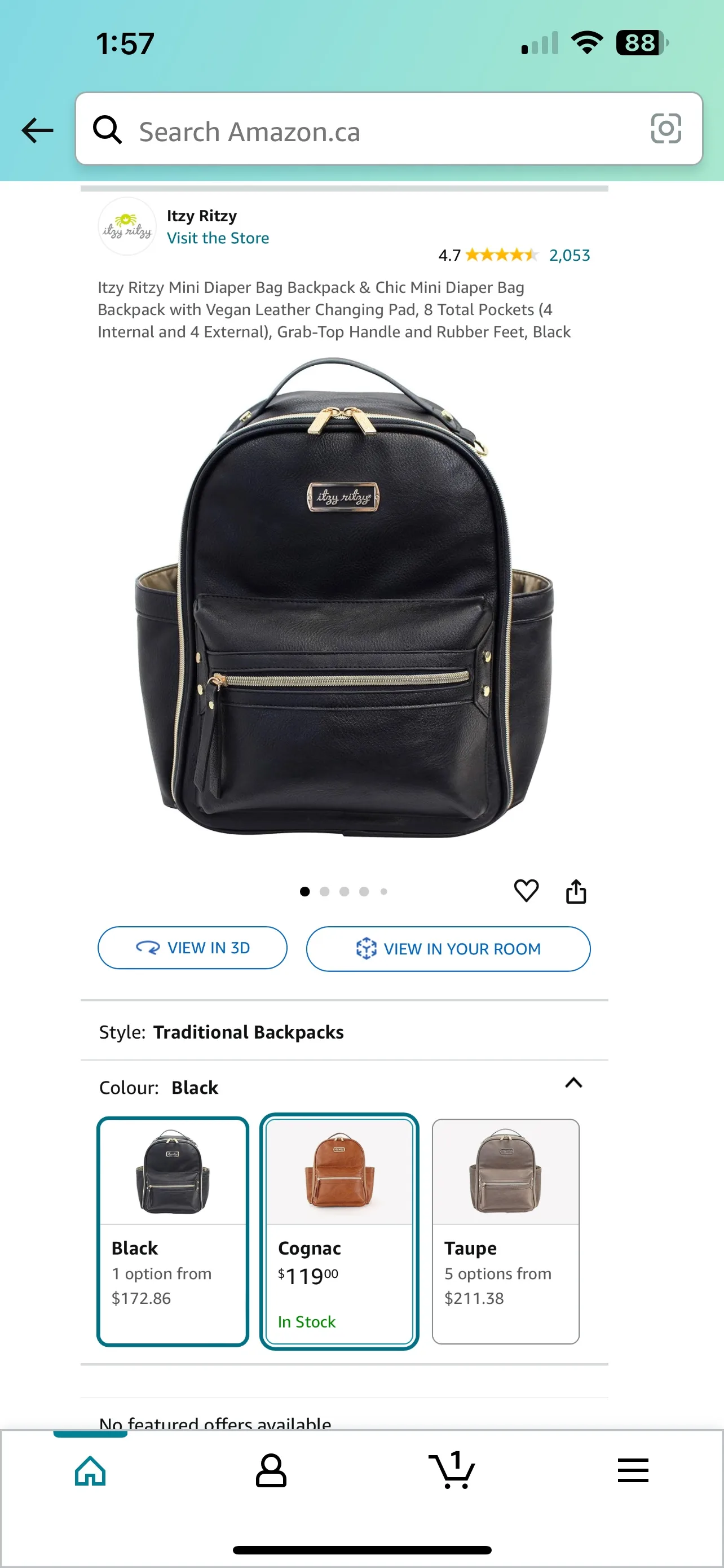 Itzy Ritzy Diaper Backpack image indicator(6)