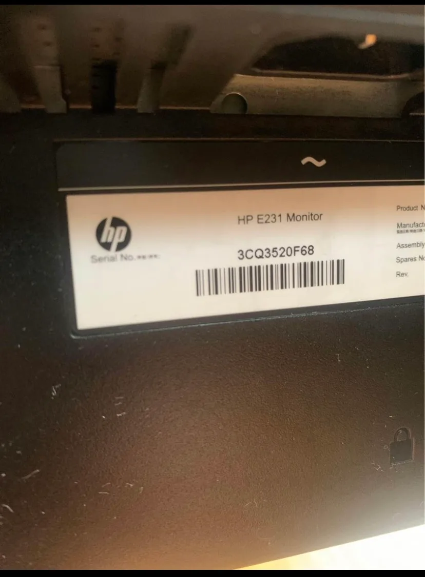 HP 23" Monitor image indicator(4)