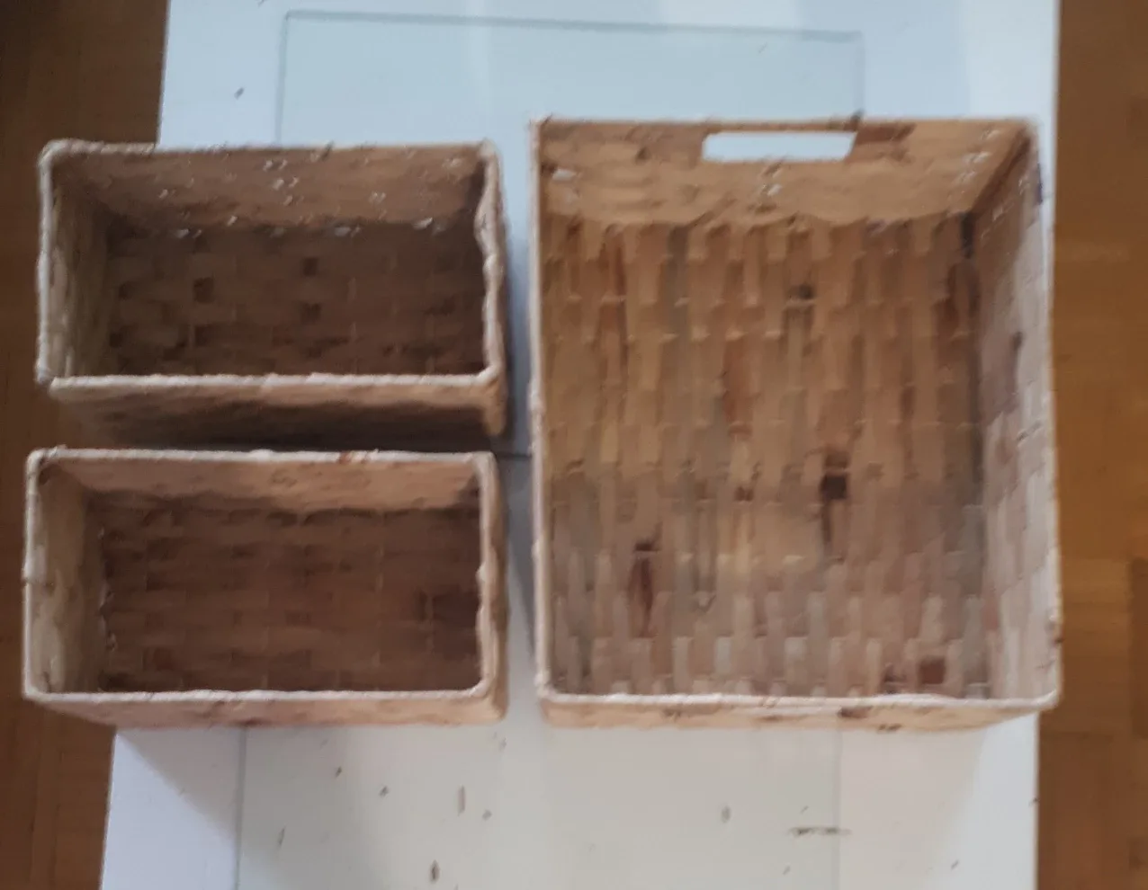 Set of 3 Wicker Storage Baskets thumbnail